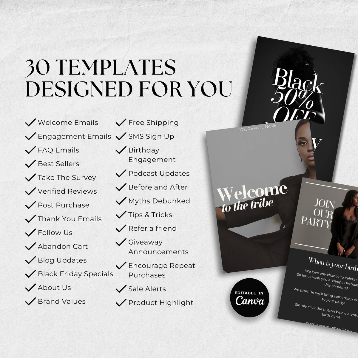 30 Email Marketing Canva Templates