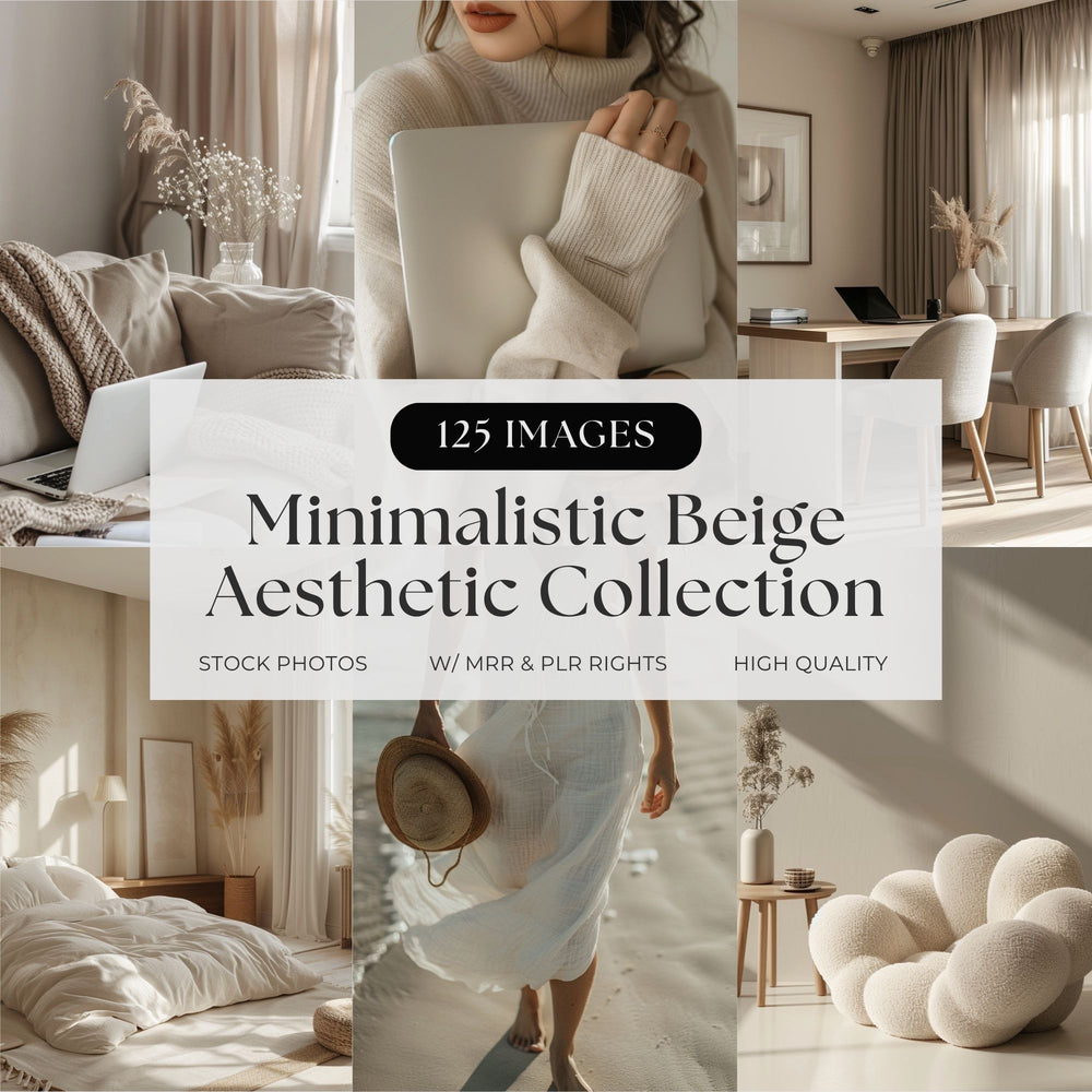 Minimalistic Beige Aesthetic Stock Photos