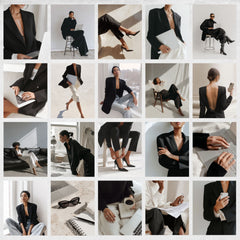 Modern Girl Boss in Black Stock Photos