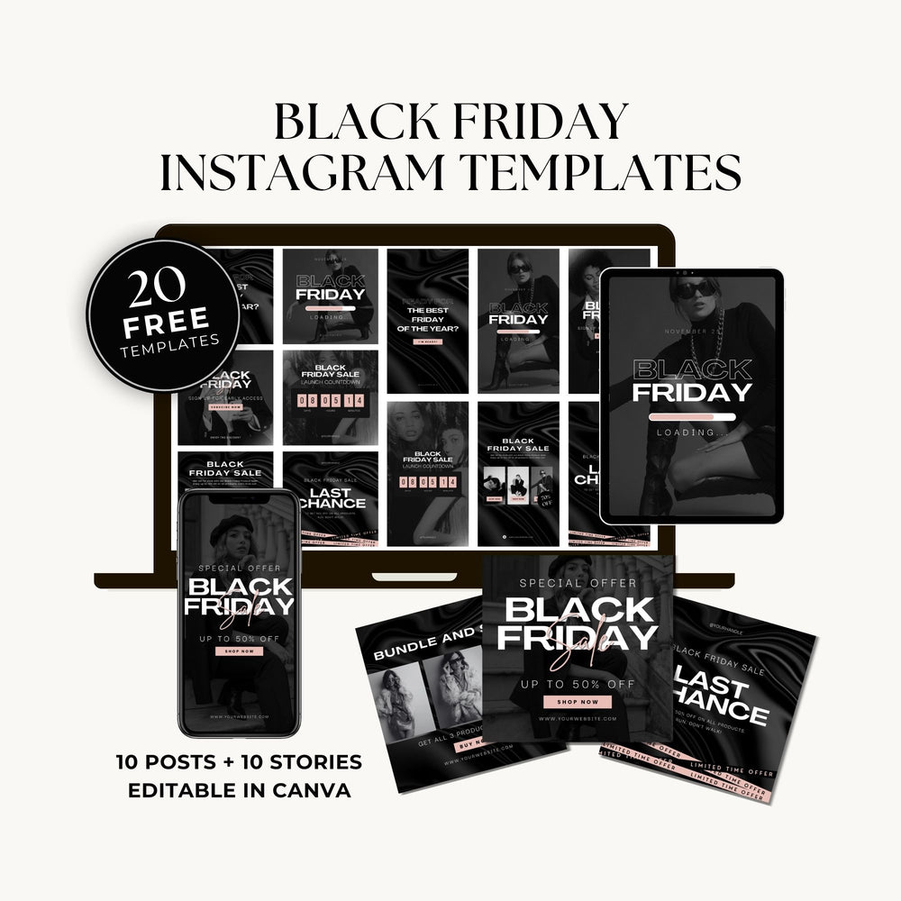 20 Free Black Friday Instagram Templates