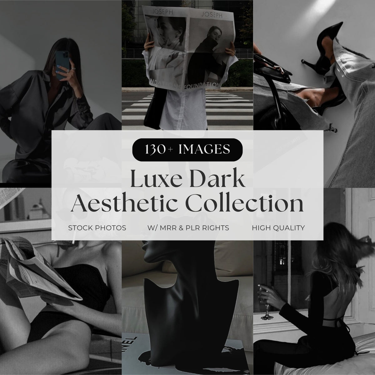 Luxe Dark Aesthetic Stock Images