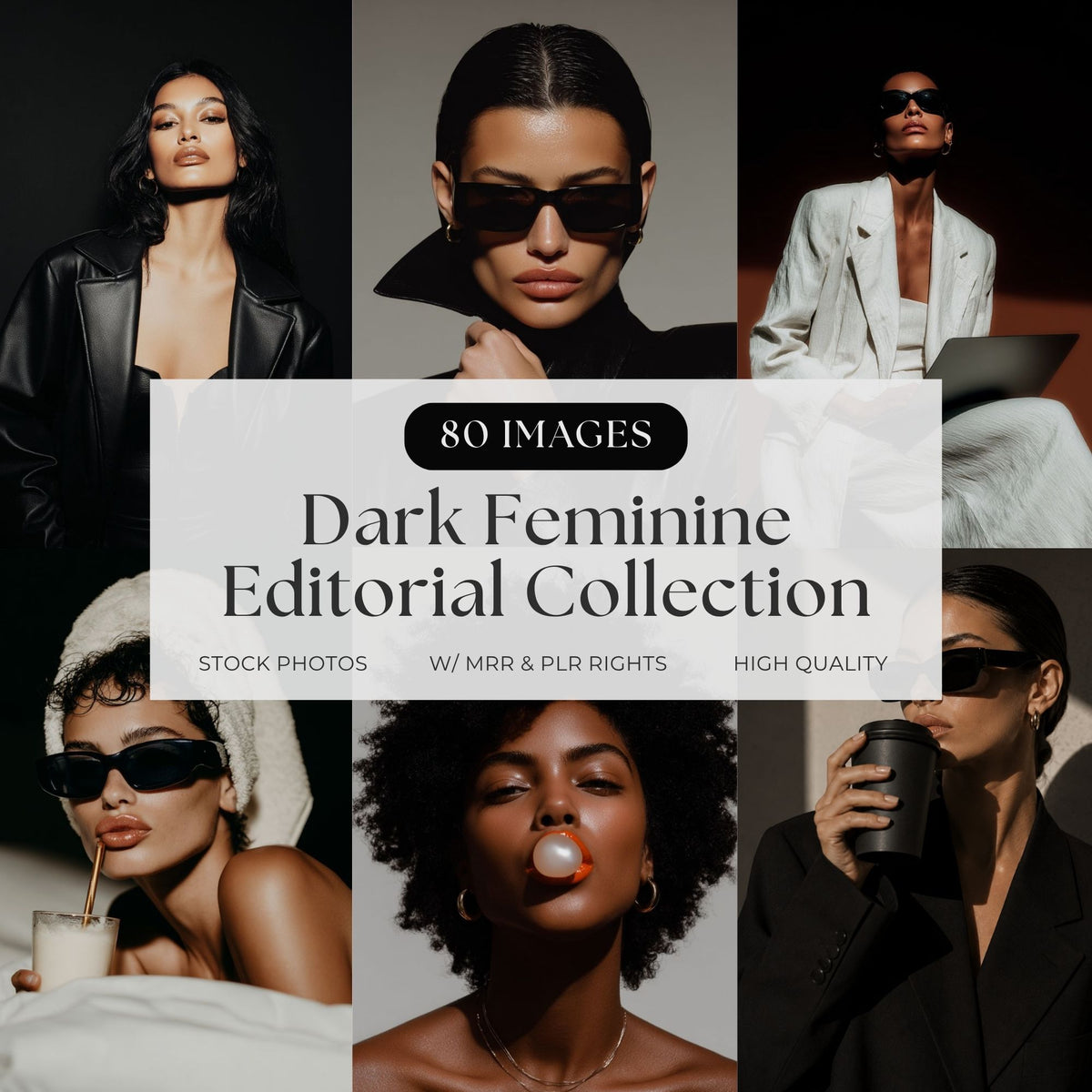 Dark Aesthetic Feminine Editorial Stock Photos