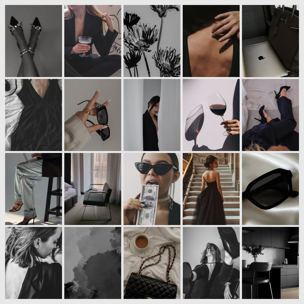 Luxe Dark Aesthetic Stock Images