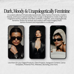Dark Aesthetic Feminine Editorial Stock Photos