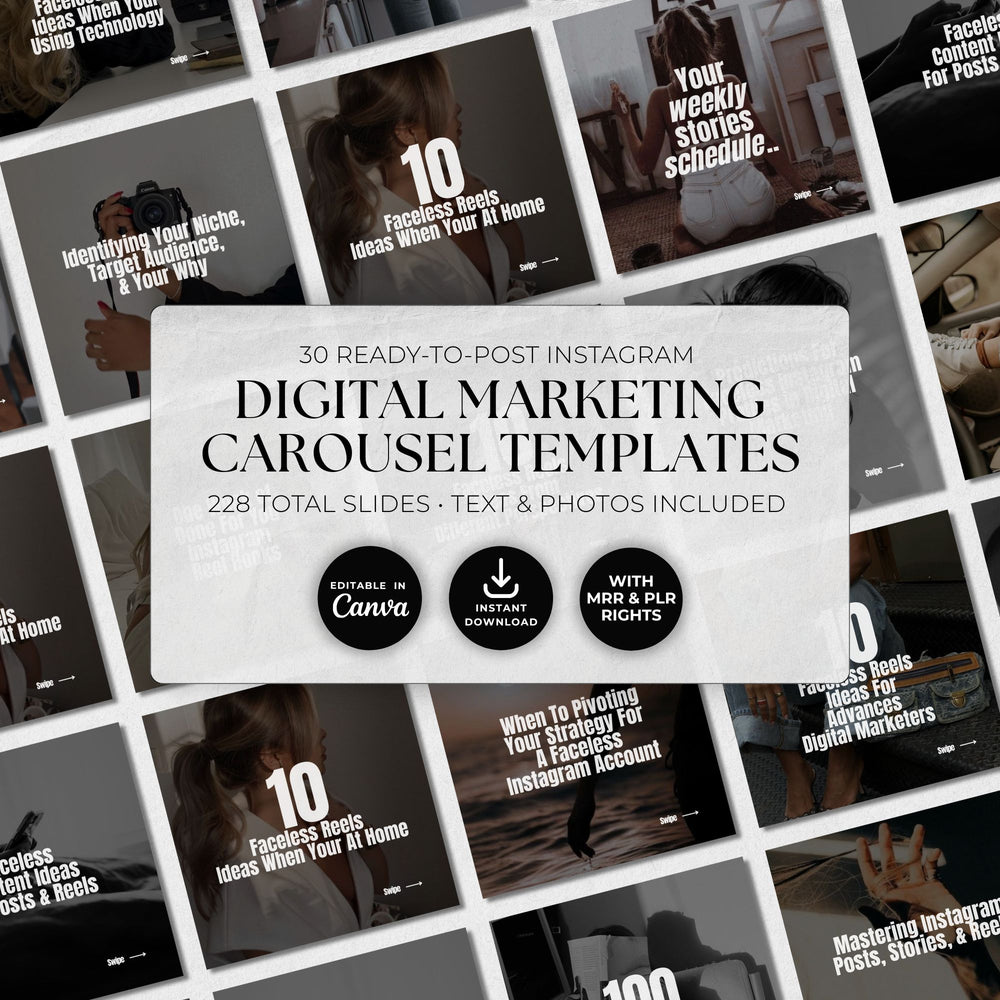 Digital Marketing Instagram Carousel Templates