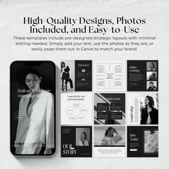 Modern Business Coach Instagram Template Bundle