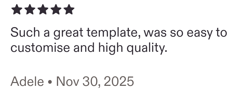 Customer review