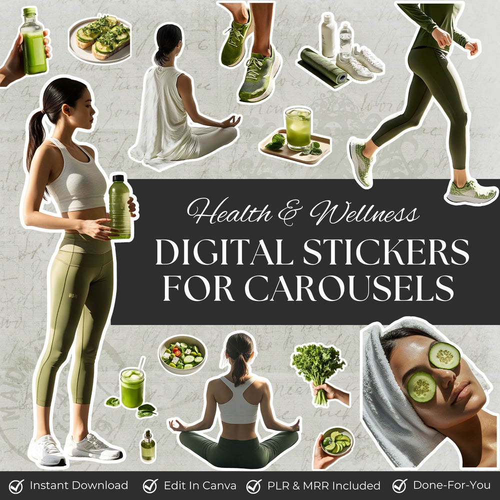 Health & Wellness Digital Stickers