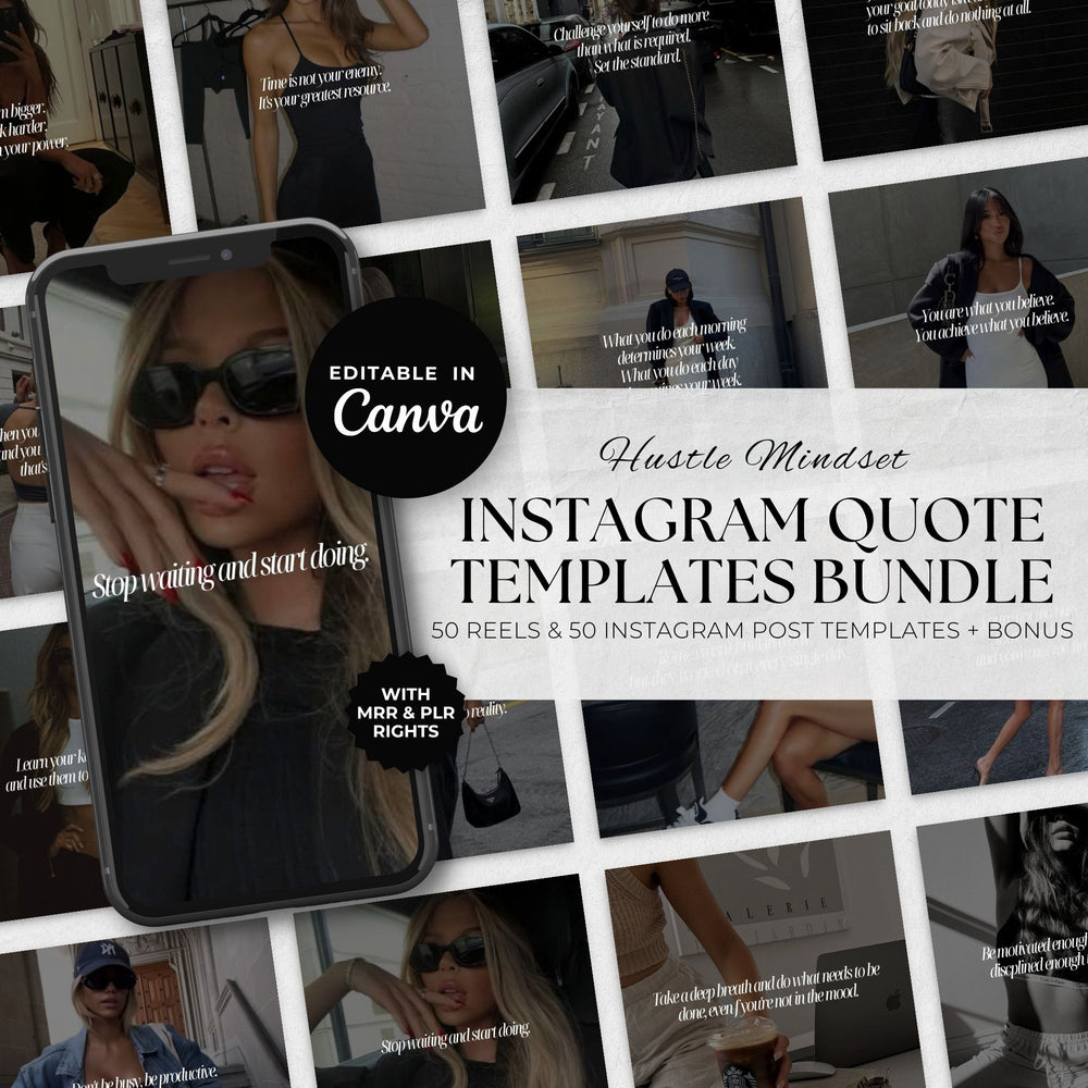 Faceless Instagram Quote Template Bundle
