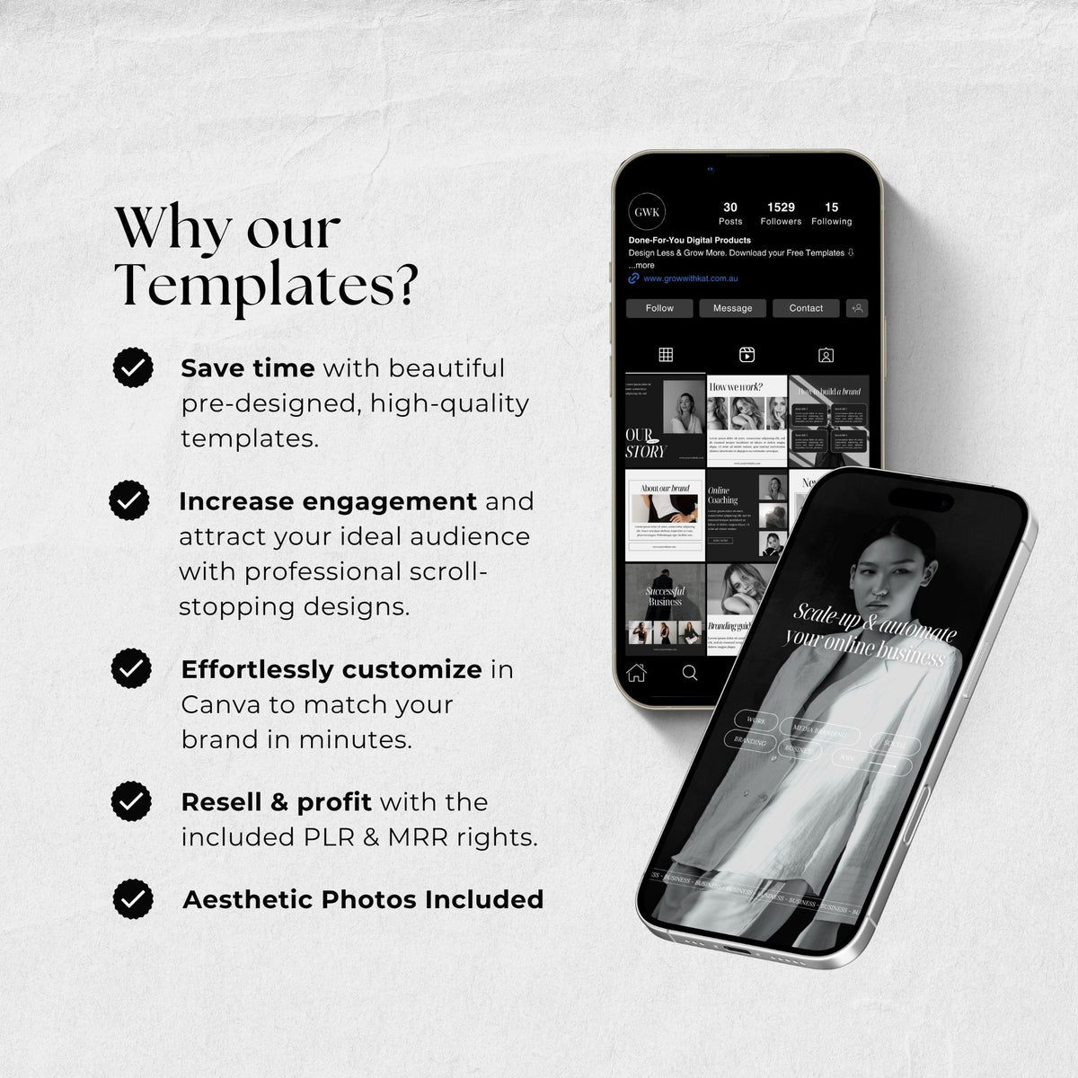 Modern Business Coach Instagram Template Bundle