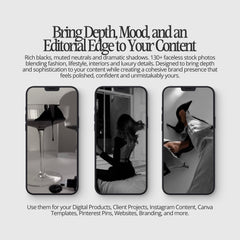 Luxe Dark Aesthetic Stock Images