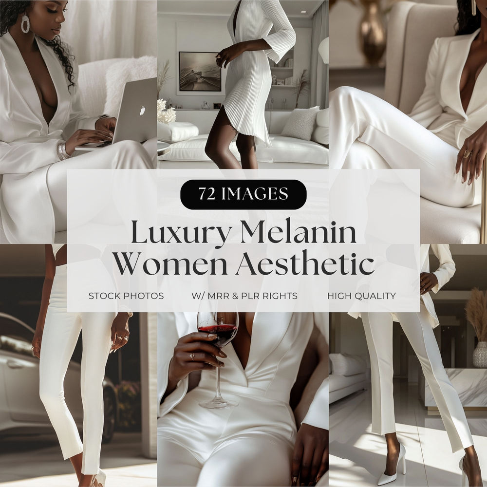 Luxury Melanin Women Stock Photos