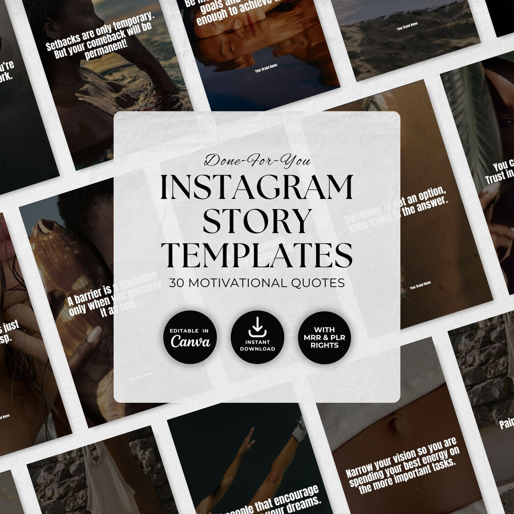 Motivational Quote Instagram Story Templates
