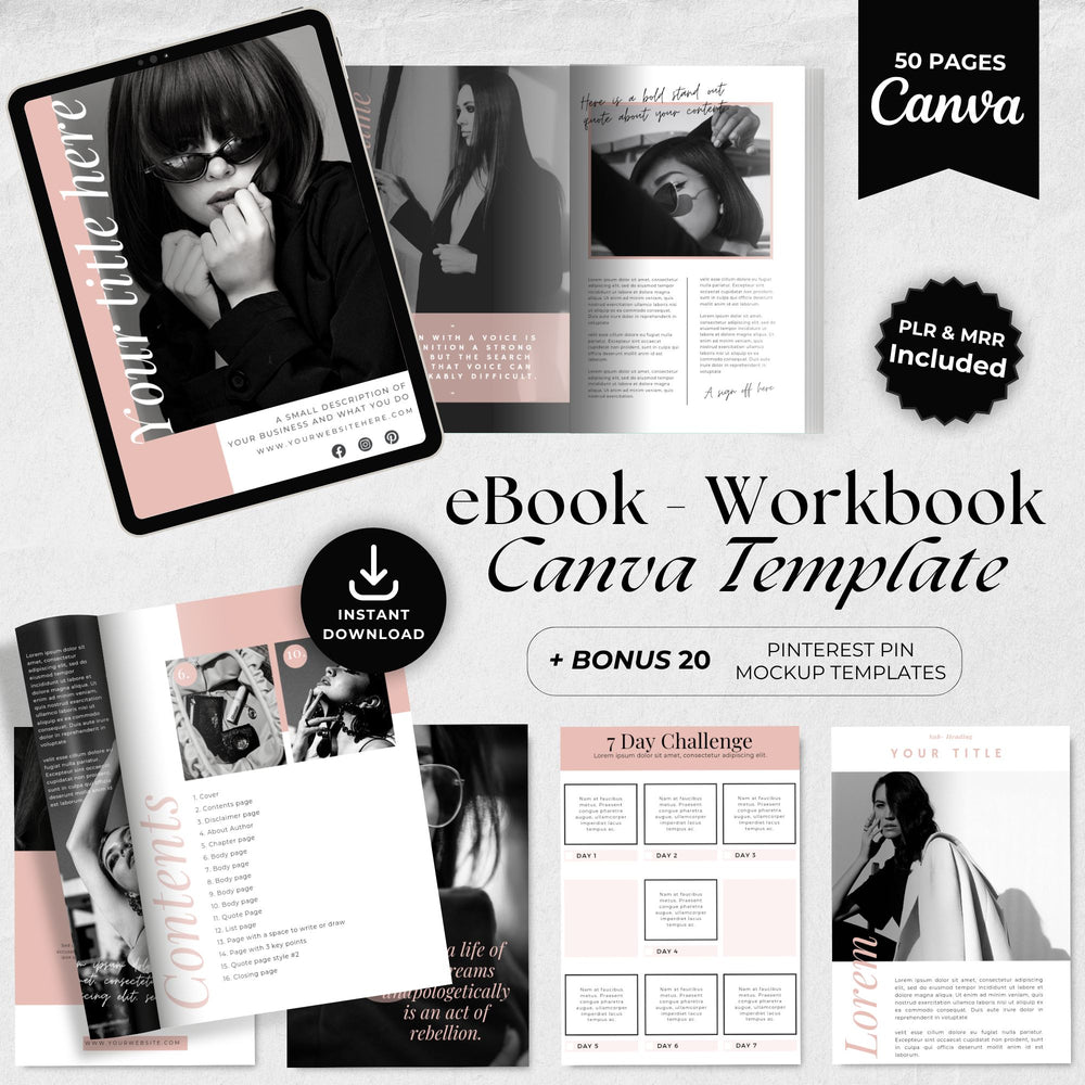 Pink Aesthetic Coaching Workbook Template