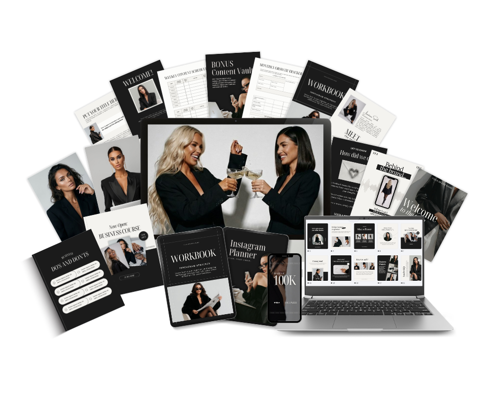 The Grow Kit Editorial Black complete digital product collection