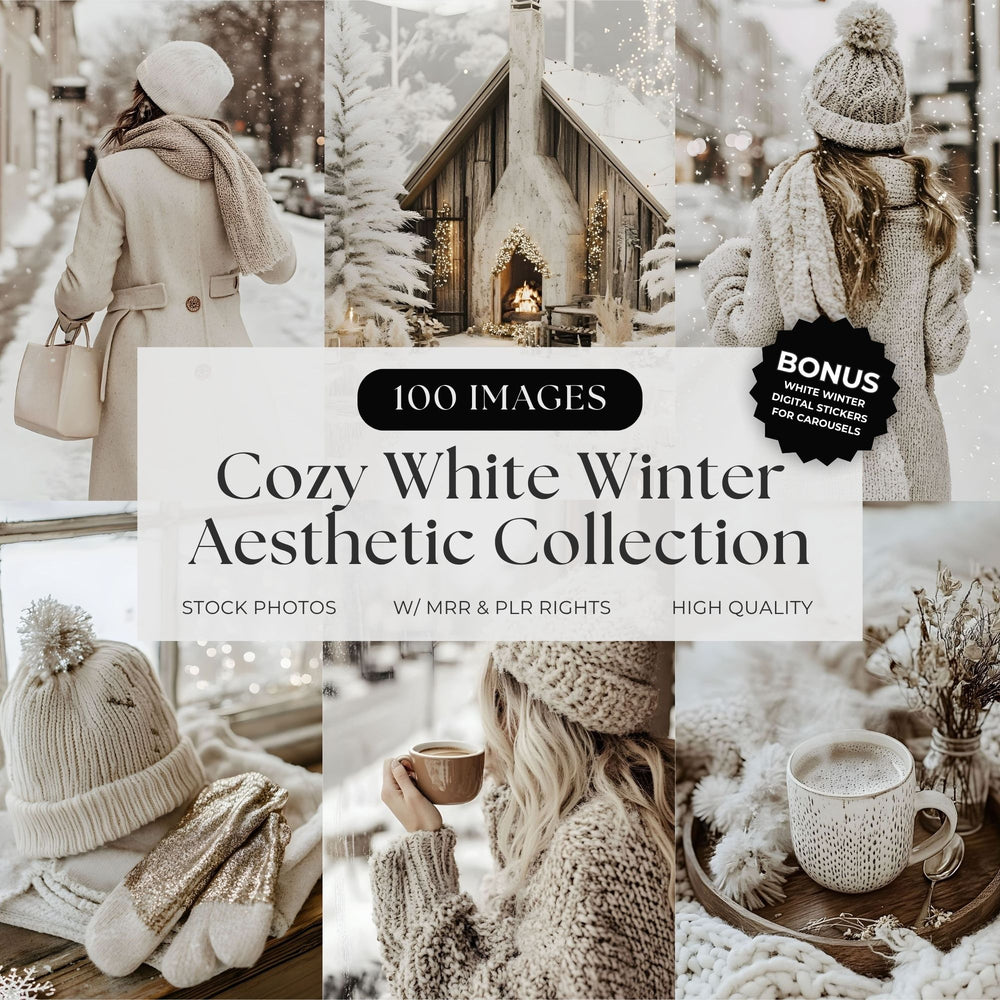 Cozy White Winter Stock Photos